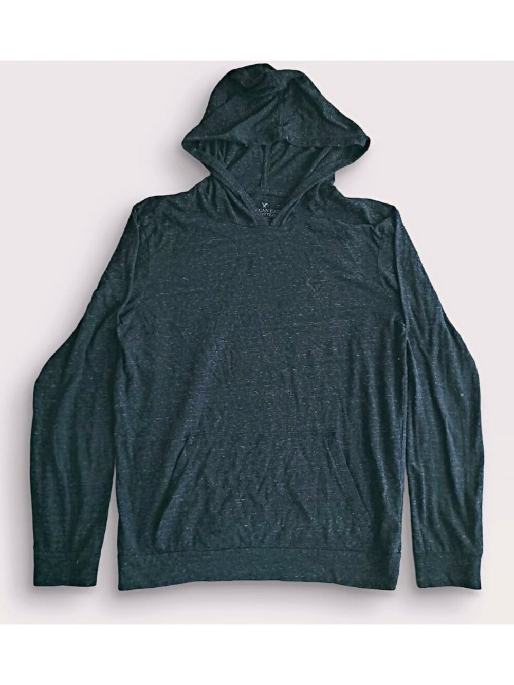 American Eagle Outfitters Grey Fleece Logo Embroidered Hoodie (XS)